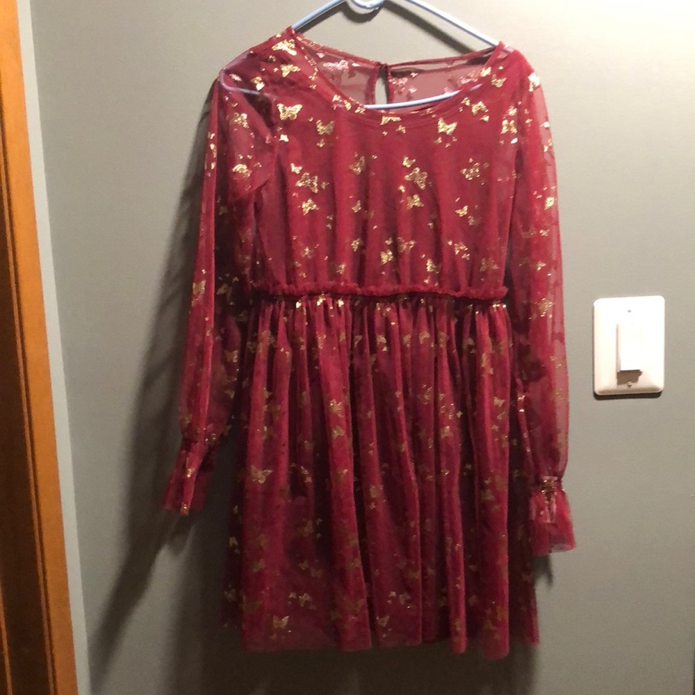 BRAND NEW GIRLS BUTTERFLY DRESS SIZE 14! NWT! SMOKE FREE HOME!